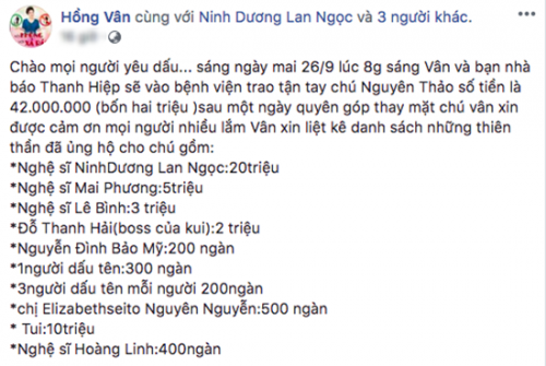 Mai Phương ủng hộ đồng nghiệp bị ung thư, Lê Bình chạy show trở lại - 4