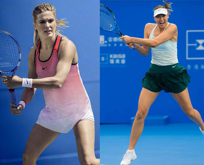 Mỹ nhân tennis: Bouchard &#34;không quần&#34; táo bạo, Sharapova cực &#34;an toàn&#34; - 1