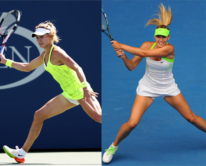 Mỹ nhân tennis: Bouchard &#34;không quần&#34; táo bạo, Sharapova cực &#34;an toàn&#34; - 2