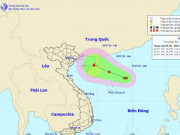 Tin tức trong ngày - Áp thấp mạnh lên thành áp thấp nhiệt đới giật cấp 8, hướng vào vịnh Bắc Bộ