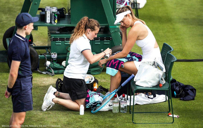 Mỹ nhân Wimbledon ghét nhau: Sharapova-Bouchard &#34;rủ nhau tẩu thoát&#34; - 2