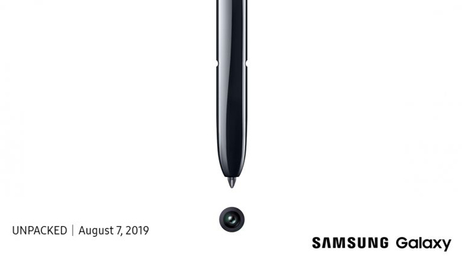 Galaxy Note 10 sẽ được ra mắt vào ngày 07/08.