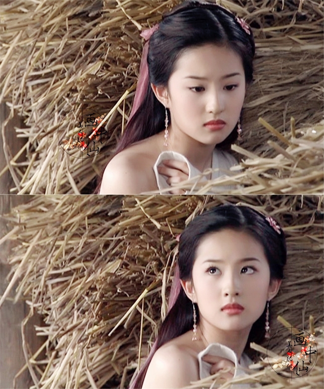Trong "Thiên Long bát bộ", nữ diễn viên cũng có cảnh quay bán nude khoe vai trần.