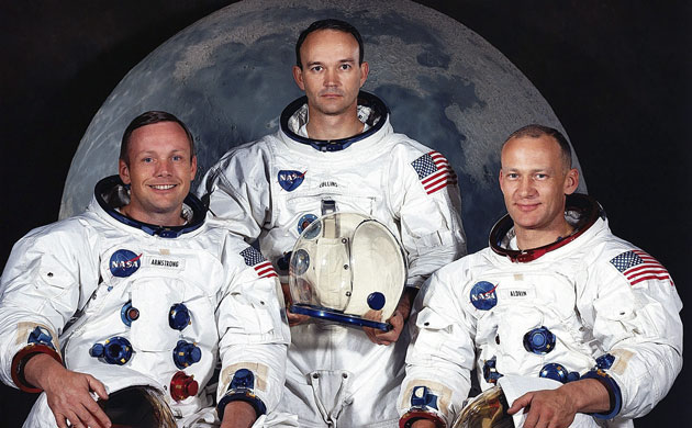 (Từ trái qua phải) Neil Armstrong, Michael Collins và Buzz Aldrin - 3 phi hành gia trong chuyến bay lịch sử Apollo 11 (Ảnh: GETTY)