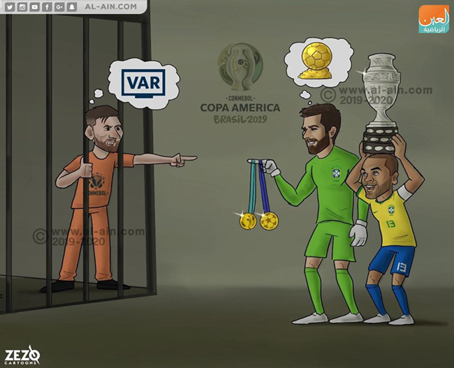 Messi vẫn &#34;cay cú&#34; khi chủ nhà Brazil vô địch.