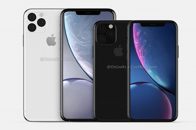 Ảnh concept iPhone 11 Max và iPhone 11.