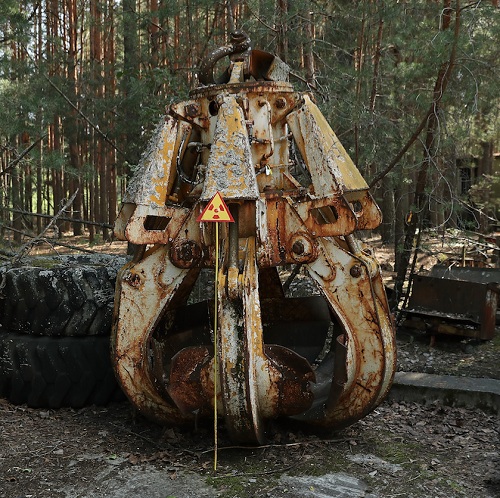 Chiếc móng vuốt sử dụng để dọn dẹp rác thải phóng xạ ở nhà máy Chernobyl.