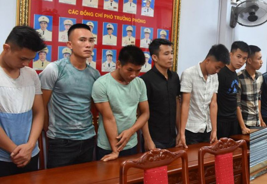 7 trong số 21 thanh niên bị tạm giữ hình sự trong vụ hỗn chiến