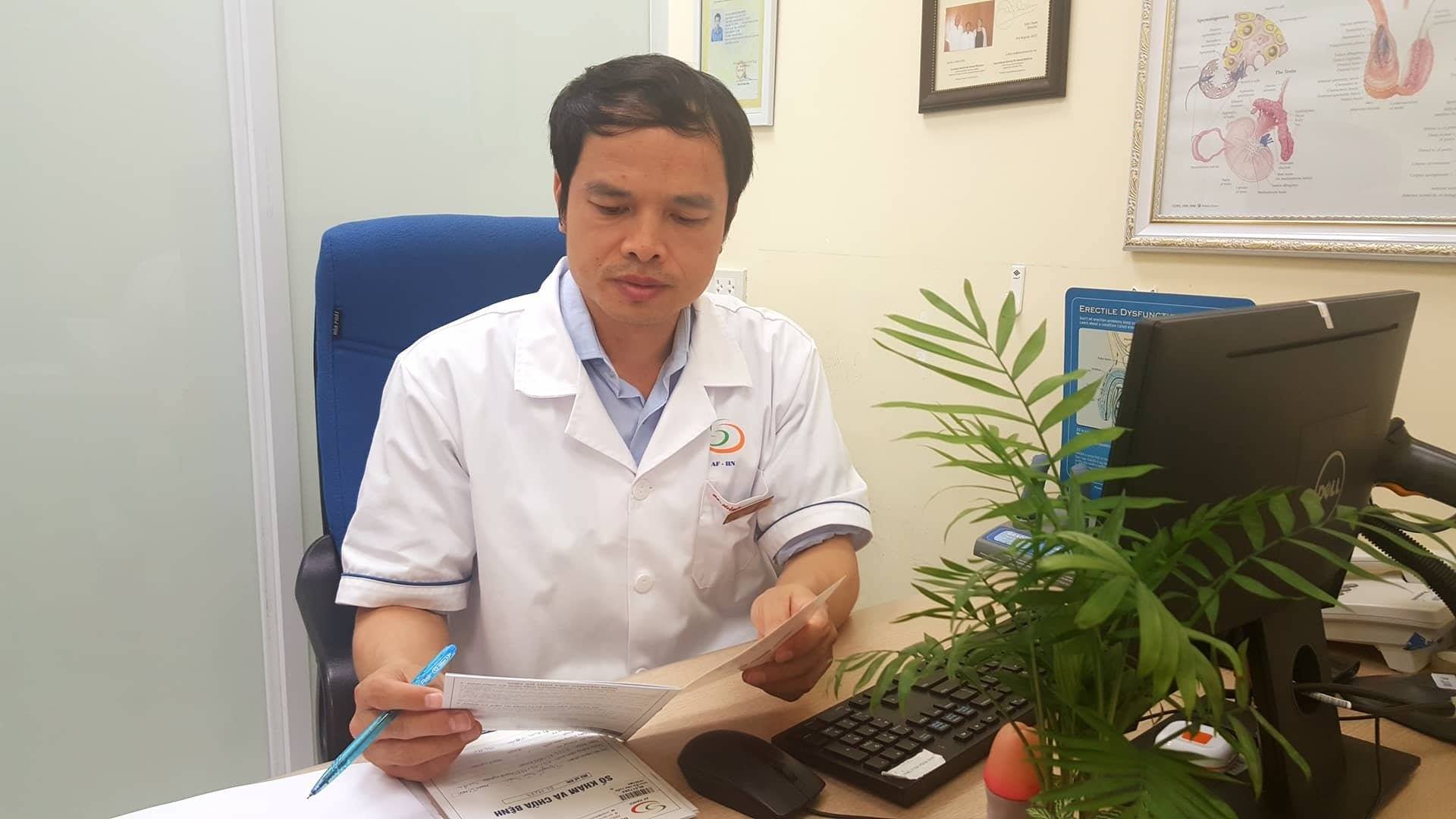 BS Nguyễn Bá Hưng, Bệnh viện Nam học và hiếm muộn Hà Nội chia sẻ về ca bệnh.&nbsp;