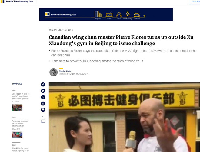 Tờ báo Hong Kong (Trung Quốc) có lời biện hộ cho việc võ sỹ họ Từ tránh gặp Flores