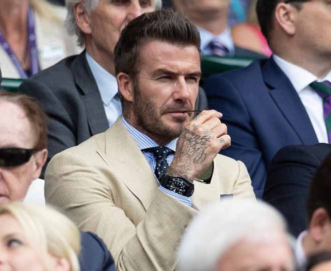 Beckham đặc biệt đam mê tennis và không thể bỏ qua một trận đấu hấp dẫn như vậy