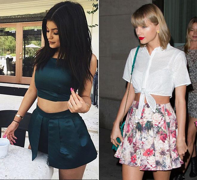 Kylie Jenner (trái) và Taylor Swift không chỉ có tài năng, sắc đẹp mà còn sở hữu khả năng kiếm tiền "siêu khủng"