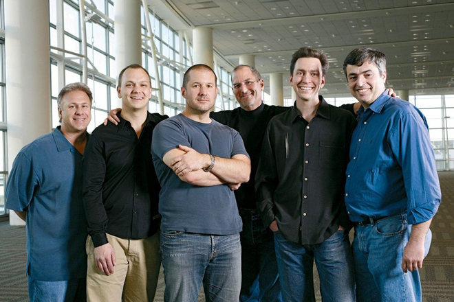 Nhóm đứng đầu Apple trong năm 2010.