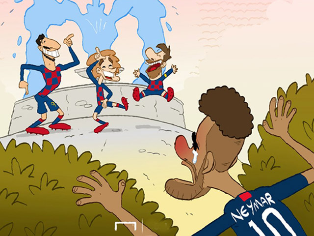 Ảnh chế: Griezmann đến Barca ”cứu cánh” Messi, Neymar hụt hẫng