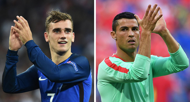 Griezmann mang gốc gác Bồ Đào Nha như Cristiano Ronaldo