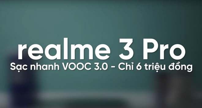 Với công nghệ VOOC 3.0 mới, Realme 3 Pro có thể đẩy pin từ 0 lên 15% chỉ trong vài phút.&nbsp;Xem thêm&nbsp;tại đây.