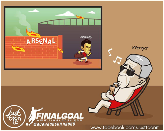 "Giáo sư" thảnh thơi ngồi xem đội trưởng Arsenal nổi loạn bỏ tập.