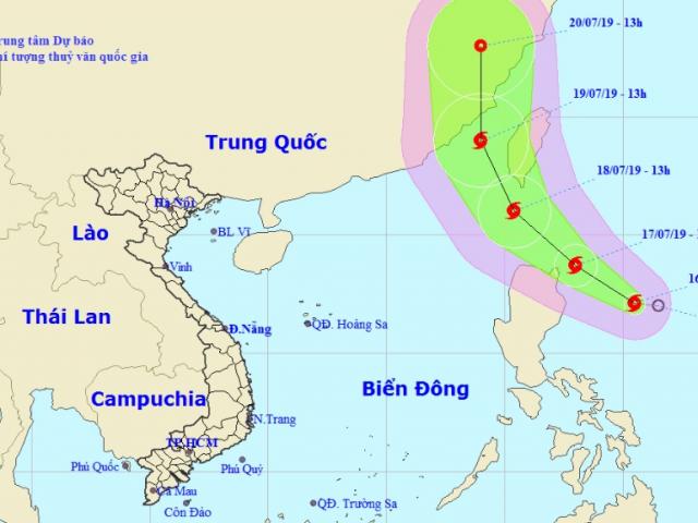 Áp thấp nhiệt đới mạnh lên thành bão, hướng về Biển Đông