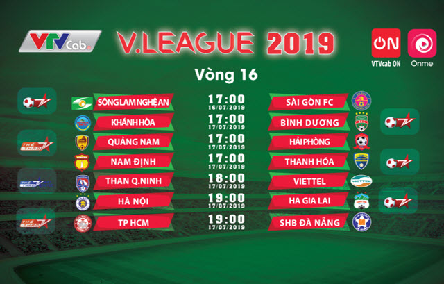 Vòng 16 V-League 2019 hứa hẹn những trận đấu không khoan nhượng của nhiều đội bóng