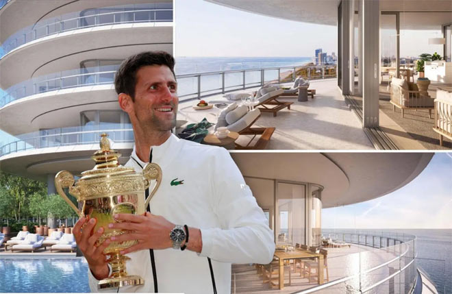 Để ăn mừng chức vô địch Wimbledon 2019, Djokovic cùng cô vợ yêu kiều Jelena và 2 con của họ đã đến Mỹ nghỉ hè ở căn hộ siêu cao cấp trị giá tới 6,7 triệu đô-la