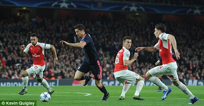 Bayern Munich nhiều lần đại thắng 5-1 trước Arsenal ở Champions League