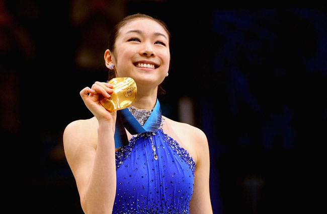 Không chỉ có tài năng thiên bẩm trong bộ môn trượt băng nghệ thuật, Kim Yuna còn hút hồn khán giả bởi vẻ đẹp trong sáng cùng thân hình cân đối.
