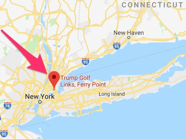 Câu lạc bộ golf tại Bronx, New York: Trump Golf Links.