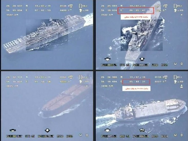 Hình ảnh tàu Stena Impero từ máy bay không người lái của Iran