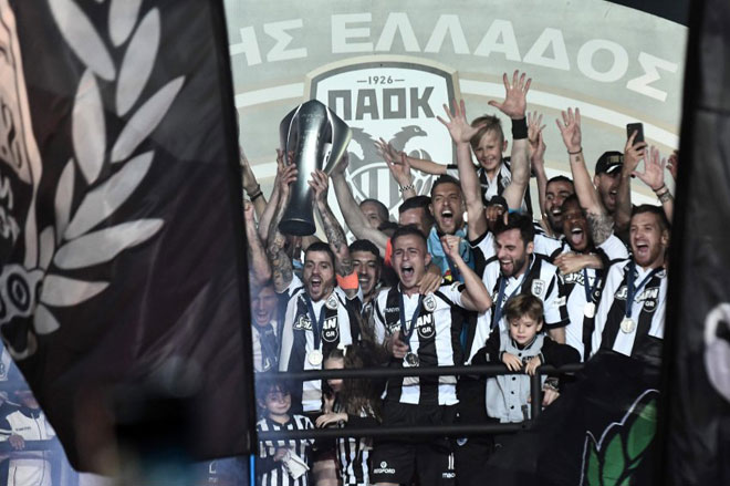 PAOK lần đầu tiên trong lịch sử đoạt cú đúp Vô địch Quốc gia và cúp Quốc gia Hy Lạp vào mùa giải trước