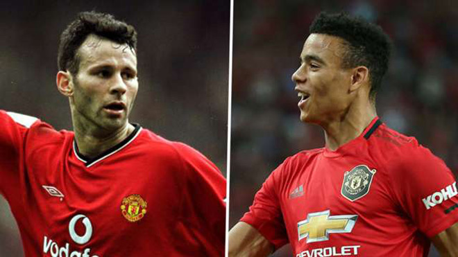 Huyền thoại Ryan Giggs và tài năng trẻ Mason Greenwood đều ra mắt đội 1 MU năm họ mới 17 tuổi