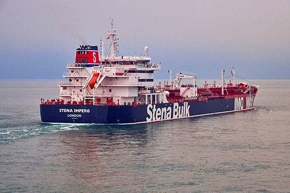 Tàu Stena Impero của Anh bị Iran bắt giữ. Ảnh: Getty Images.