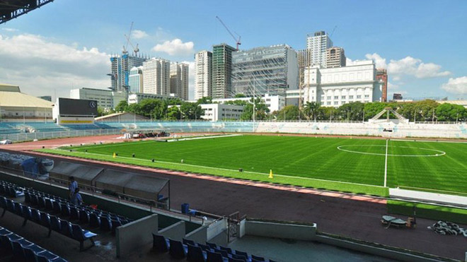 Sân Rizal Memorial - một trong 3 SVĐ cỏ nhân tạo mà chủ nhà Philippines dự định tổ chức môn bóng đá SEA Games 30