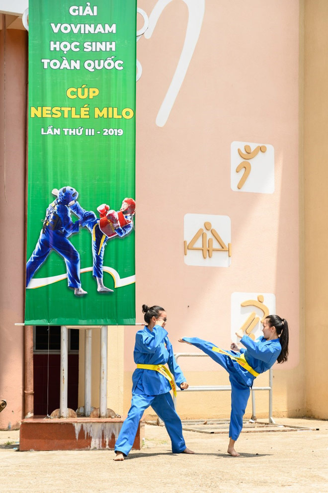 Vovinam là một hoạt động ngoại khóa thú vị, bổ ích cho các học sinh trong hè này