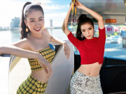 Thời trang - Người đẹp Miss World Việt Nam diện crop top trên xe buýt, lướt du thuyền