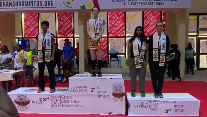 Vũ Thị Trang giành chức vô địch giải cầu lông tại Ghana