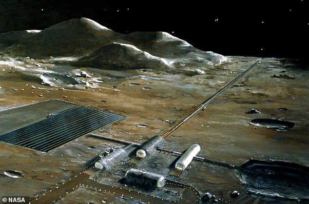 Phác họa căn cứ tương lai của con người trên Mặt trăng.