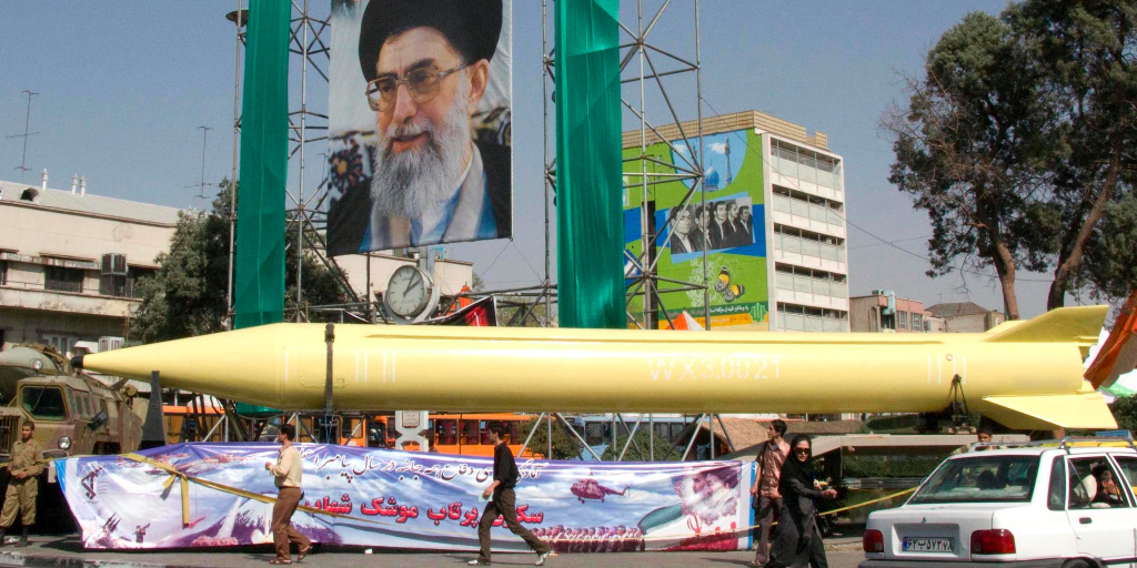 Một tên lửa Shabaab-3 của Iran