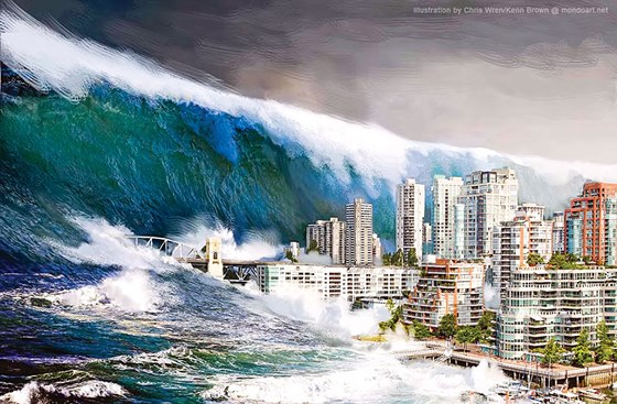Thảm họa biến đổi khí hậu sẽ nhấn chìm nhiều thành phố ven biển.