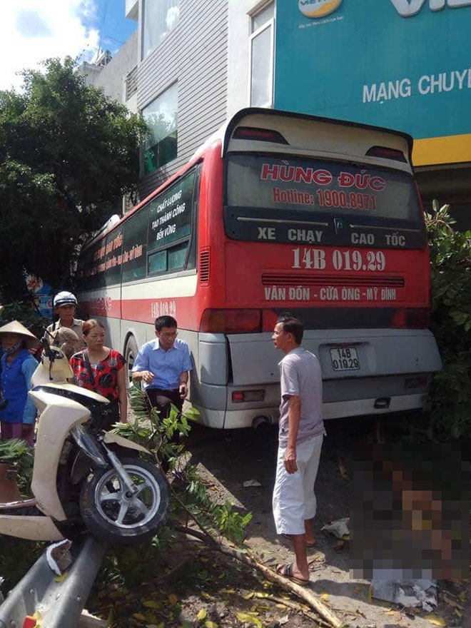 Chiếc xe khách gây tai nạn kinh hoàng trên cầu Bãi Cháy