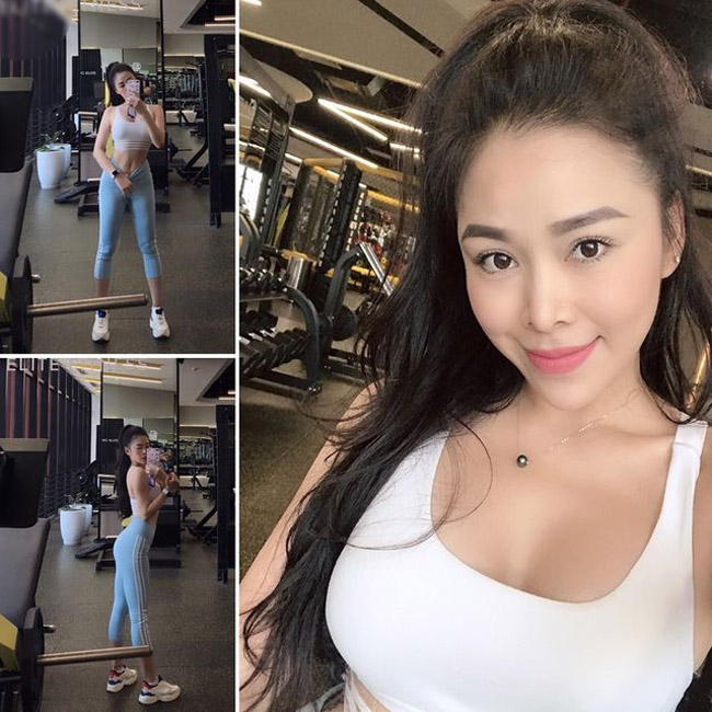 Nhiều người gọi cô là &#34;hot girl phòng gym” bởi cô sở hữu body chuẩn không thua gì người mẫu, đặc biệt là vòng 3 gợi cảm.