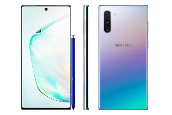 Thiết kế hoàn thiện của Galaxy Note 10 sẽ như thế này.