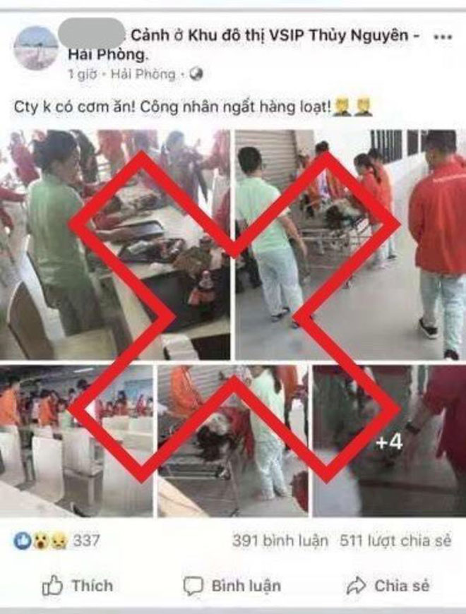 Sự thật tin “công ty không có cơm ăn, công nhân ngất hàng loạt” - 1