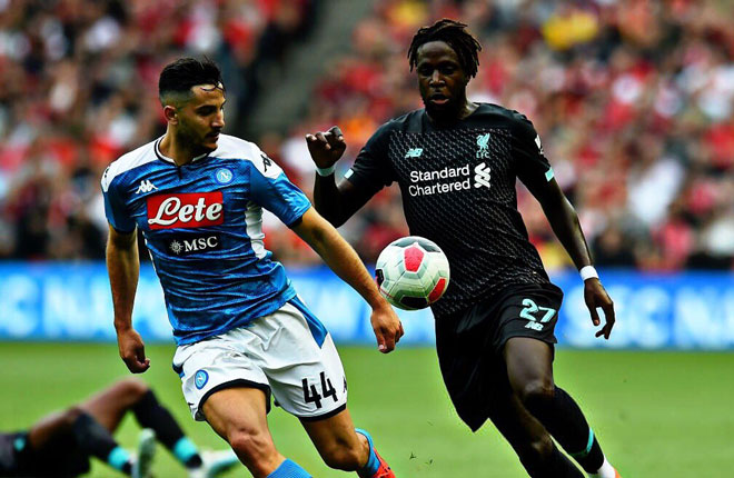 Liverpool đã có một trận đấu bế tắc trước Napoli