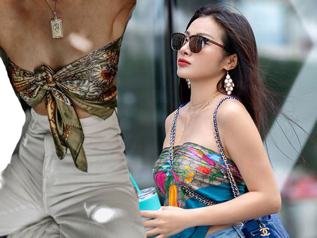 Học sao Việt biến khăn thành áo quây - hot trend 2019