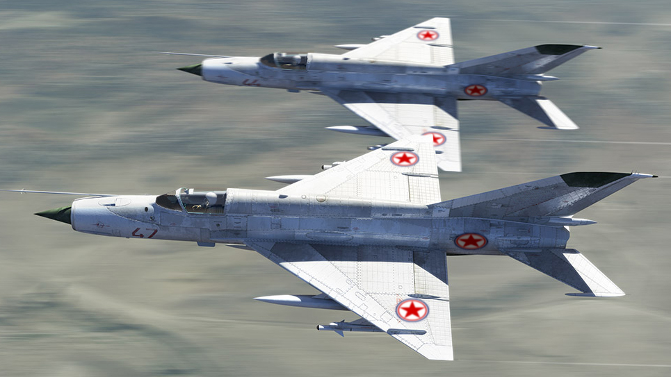 Tiêm kích MiG-21 của không quân Triều Tiên. Ảnh minh họa.