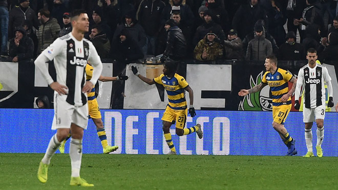 Parma từng cầm hòa 3-3 khi đến làm khách của Juventus ở lượt về Serie A mùa trước dù Ronaldo ghi cú đúp cho "Bà đầm già thành Turin"