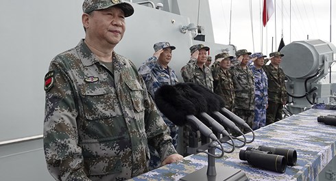 Chủ tịch Trung Quốc Tập Cận Bình từng phát biểu trước các thủy thủ Trung Quốc ở Biển Đông