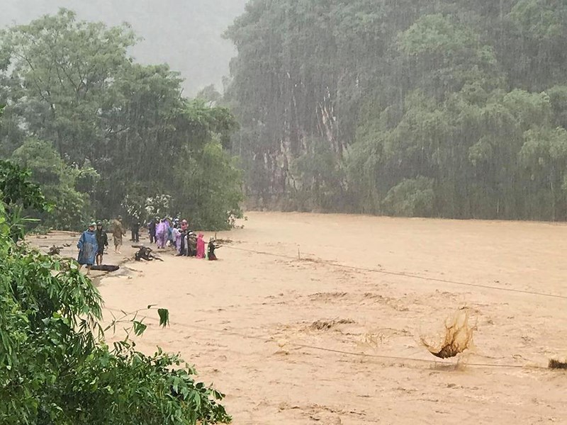 Mưa lũ khiến hai huyện Mường Lát và Quan Sơn (Thanh Hóa) bị thiệt hại nặng nề.