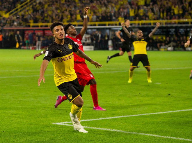 "Neymar nước Anh" Jadon Sancho tung đòn kết liễu Bayern, giúp Dortmund đoạt siêu cúp Đức