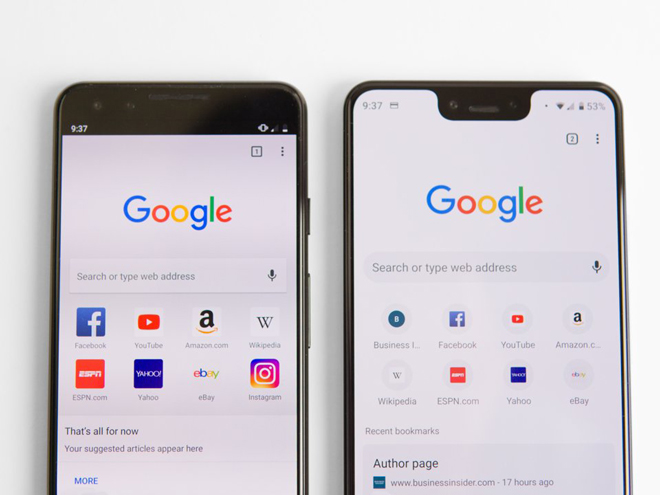 Thiết kế cũng là điểm yếu của cặp Pixel 3.